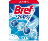 Bref Power Aktiv 4 Formula Ocean WC blok pre hygienickú čistotu a sviežosť vašej toalety, farbí vodu 50 g