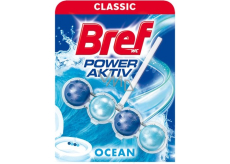 Bref Power Aktiv 4 Formula Ocean WC blok pre hygienickú čistotu a sviežosť vašej toalety, farbí vodu 50 g