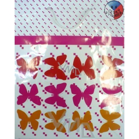Nekupto Darčeková papierová taška 32,5 x 26 x 13 cm Motýle 1 kus 476 02