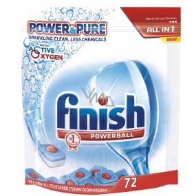 Finish All in 1 Power and Pure tablety do umývačky 72 kusov