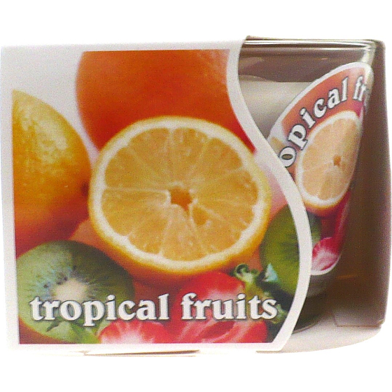 MaP Tropical Fruits aromatická sviečka v skle 80 g