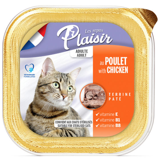 Plaisir Cat Kuracie vanička 100 g