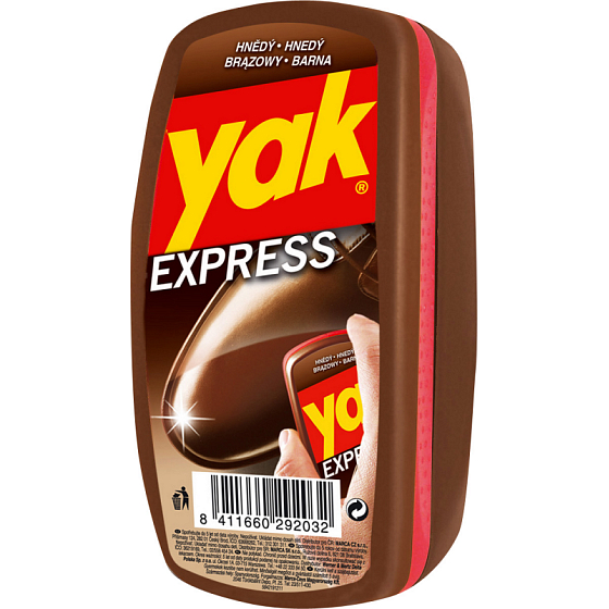 Yak Express hnedá hubka na obuv 10 g