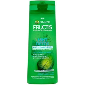 Garnier Fructis Mint Detox Anti-Dandruff šampón na mastné vlasy s lupinami 250 ml