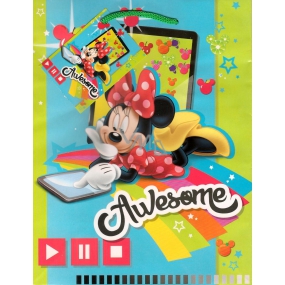 Ditipo Darčeková papierová taška 18 x 10 x 22,7 cm Disney Minnie Mouse Awesome