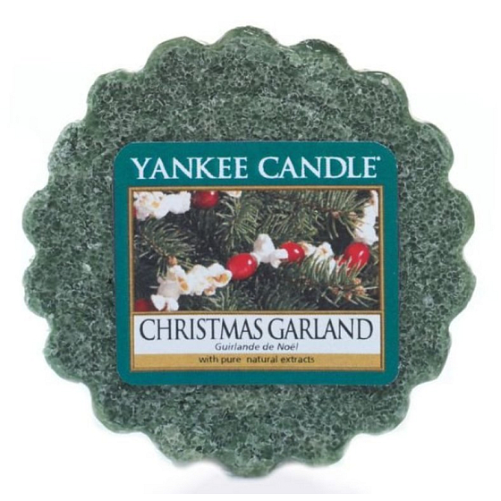 Yankee Candle Christmas Garland - Vianočný veniec vonný vosk do aromalampy 22 g