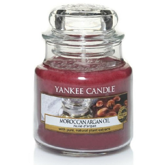 Yankee Candle Moroccan Argan Oil - Marocký arganový olej vonná sviečka Classic malá sklo 104 g