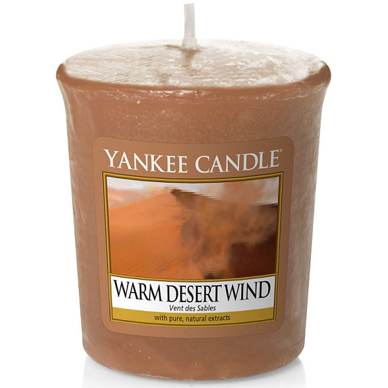 Yankee Candle Warm Desert Wind - Teplý púštne vietor vonná sviečka votívny 49 g