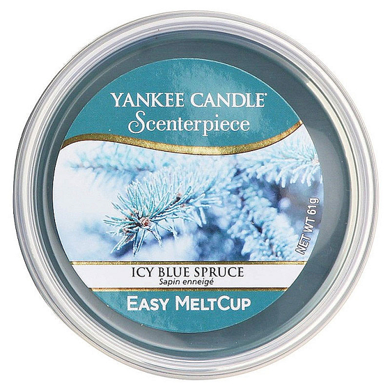 Yankee Candle Icy Blue Spruce - Zľadovatený modrý smrek Scenterpiece vonný vosk do elektrickej aromalampy 61 g
