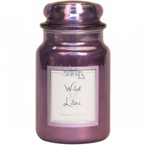 Village Candle Divoký orgován - Wild Lilac vonná sviečka v skle 2 knôty 602 g