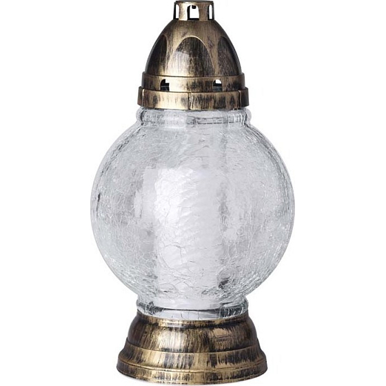 Bolsius Lampa sklenená Guľa praskanie 28 cm 52 hodín 130 g