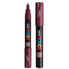 Posca Univerzálny akrylátový popisovač 0,7 - 1 mm Bordó PC-1M