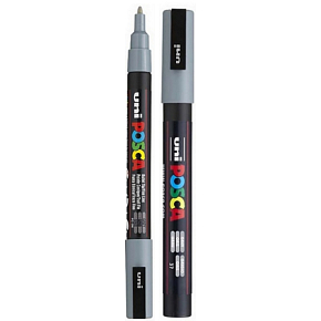 Posca Univerzálny akrylový popisovač 0,9 - 1,3 mm sivý PC-3M