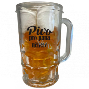 Bohemia Gifts Pivo pre pána učiteľa zmes sladkostí v pivnom pohári 250 g