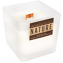 Heart & Home Nature Sviečka s vôňou pačuli a guajakového dreva, veľká sklenená, doba horenia až 40 hodín 210 g