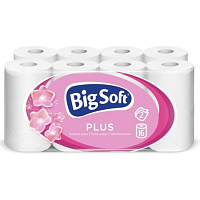 Big Soft Plus 2vrstvový toaletný papier, 16 rolí, 17,6 m rola