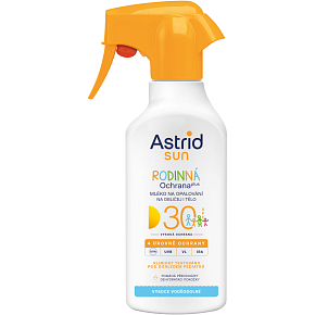 Astrid Sun Pro celú rodinu OF30 mlieko na opaľovanie sprej 270 ml