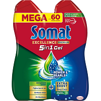 Somat Excellence Premium 5v1 gél do umývačky duo 2 x 540 ml