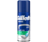 Gillette Series 3x Action Sensitive gél na holenie pre mužov 75 ml
