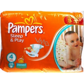 Pampers Sleep & Play Giantpack 4 Maxi 7-18 kg plienkové nohavičky 86 kusov