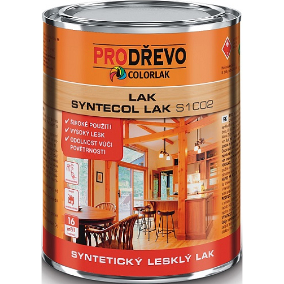 Colorlak Syntecol lak S1002 syntetický lesklý lak 0,35 l