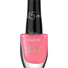 Astor Quick & Shine Nail Polish lak na nechty 612 Package It Pink 8 ml