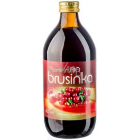 Allnature Brusnica Bio Premium 100% šťava z plodov 500 ml