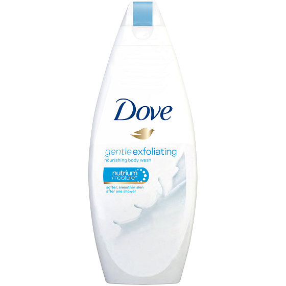 Dove Gentle Exfoliating peelingový sprchový gél 250 ml