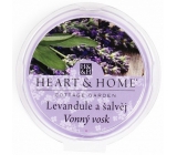Heart & Home Levanduľa a šalvia Sójový prírodné vonný vosk 27 g