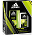 Adidas Pure Game parfumovaný deodorant sklo pre mužov 75 ml + sprchový gél 250 ml, kozmetická sada