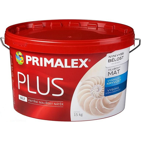 Primalex Plus Biely vnútorný maliarsky náter 7,5 kg (5,2 l)