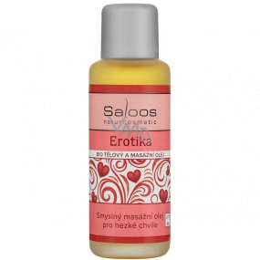 Saloos Erotika telový a masážny olej na zmyselnú masáž 50 ml