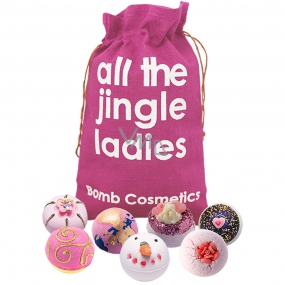 Bomb Cosmetics Moderné princezná - All the Jingle Ladies mix balistiky 7 x 160 g, kozmetická sada