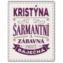 Albi Skladacia taška na zips do kabelky s menom Kristína 42 x 41 x 11 cm