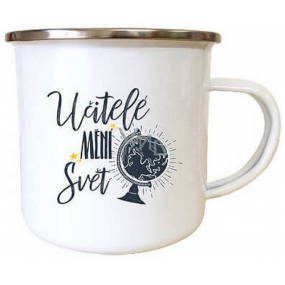 Bohemia Gifts Plecháčik s potlačou Učitelia menia svet priemer 8 cm