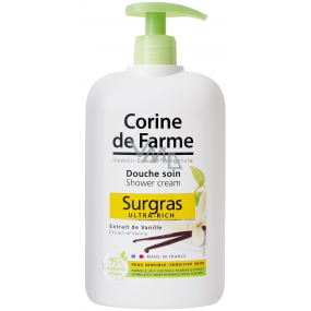 Corine de Farma Surgras Ultra-Rich Vanilka krémový sprchový gél pre citlivú pokožku dávkovač 750 ml