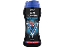 Lenor Unstoppables Sport vonné perličky do práčky dodávajú prádlu intenzívnu sviežu vôňu až do ďalšieho prania 210 g