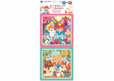 Baby Genius Puzzle Princezné 15 x 15 cm, 16 a 20 dielikov, 2 obrázky