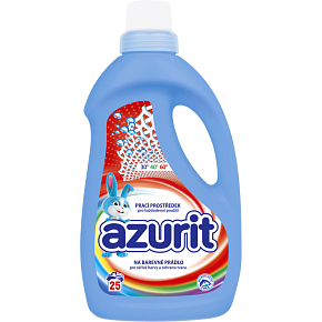 Azurit prací gél na farebné prádlo 25 praní, 1 l
