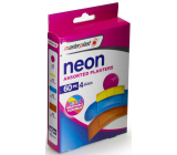 Masterplast Neon Assorted Plasters vodotesná náplasť 4 veľkosti 60 kusov