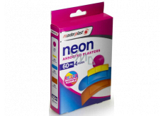 Masterplast Neon Assorted Plasters vodotesná náplasť 4 veľkosti 60 kusov