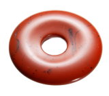 Jaspis červený Donut prírodný kameň 30 mm, plná starostlivosť o kameň