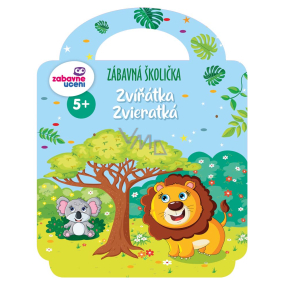 Ditipo Fun School Animals farebná kniha aktivít 32 strán 27,5 x 21,5 cm vek 5+