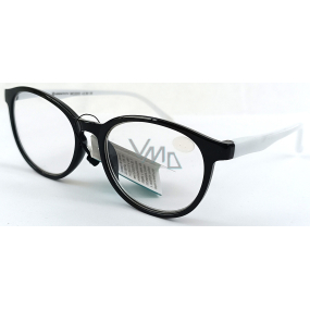 Berkeley dioptrické okuliare na čítanie +1,5 plastové čierne biele stranice 1 kus MC2253