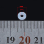 Silikónová zátka - Gumová silikónová zátka, brzda 2 x 6 mm, 10 kusov