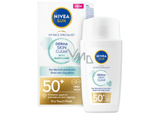 Nivea Sun Derma Skin Clear OF 50+ Ľahký opaľovací krém 40 ml