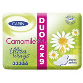 Carine Ultra Wings Kamille intímne vložky Duo 2 x 9 kusov