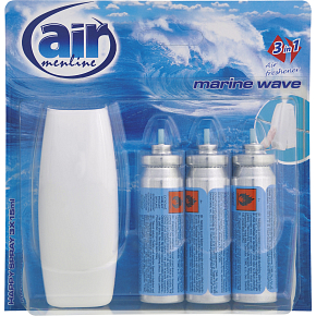 Air Menline Marine Wave osviežovač vzduchu strojek a náplň 3× 15 ml