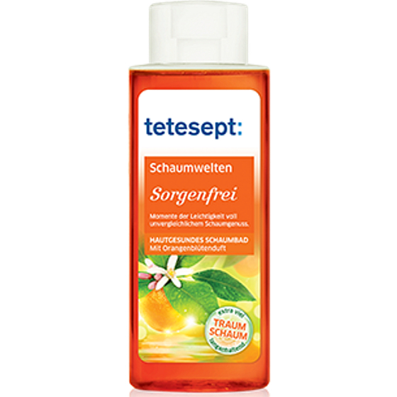Tetesept Uvoľnenie Pomarančový kvet penová kúpeľ 400 ml Sorgenfrei