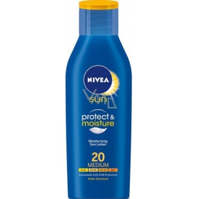 Nivea Sun Protect & Moisture OF20 + hydratačné mlieko na opaľovanie stredná ochrana 400 ml